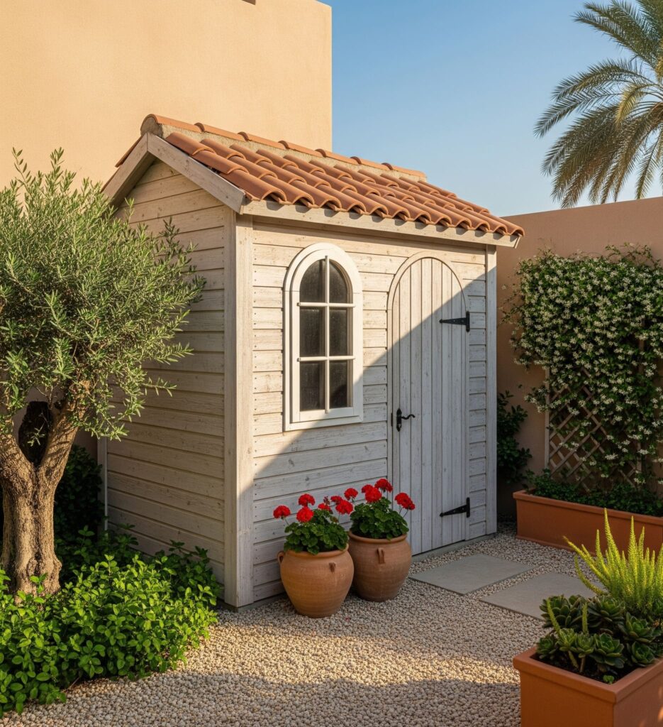 Garden shed for villa backyard in Dubai