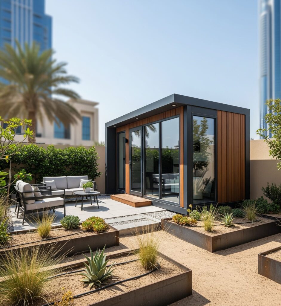 Garden Majlis Dubai, Modern Outdoor Majlis for Villa Garden