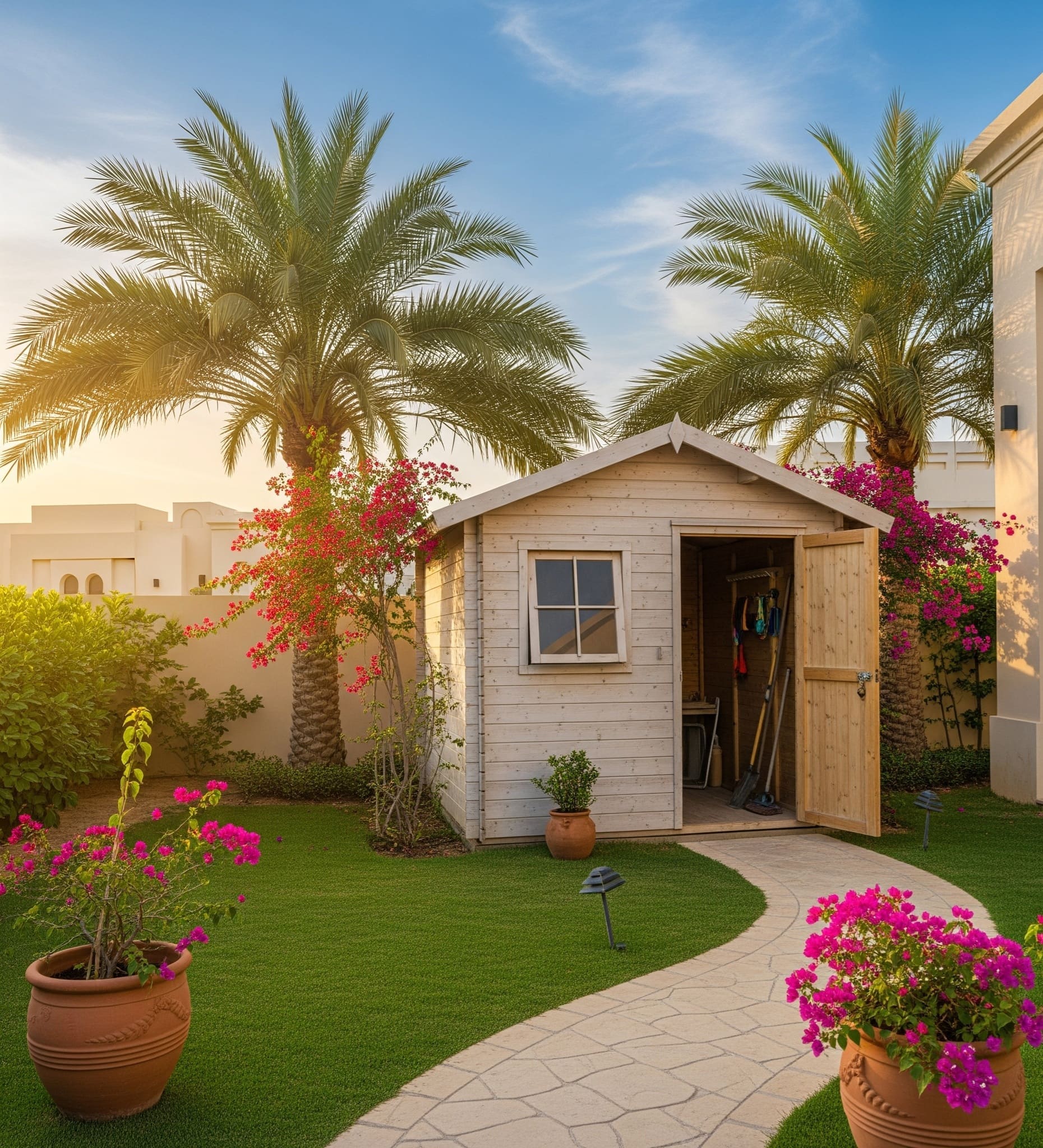 Garden Utility shed Dubai Outdoor storage for villa Garden